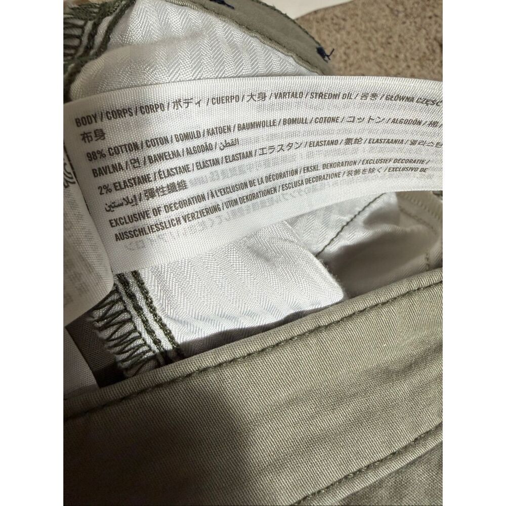 Hollister Y2K Ultra High-Rise Dad Pants Green‎ Butterfly Cargo Pants Size 27 - Picture 9 of 9